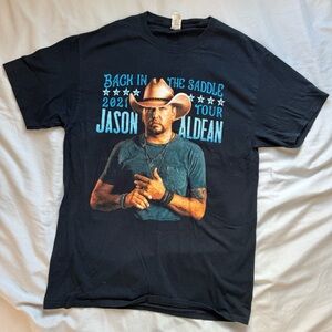Jason Aldean 2021 Back In The Saddle Tour Merch Tshirt